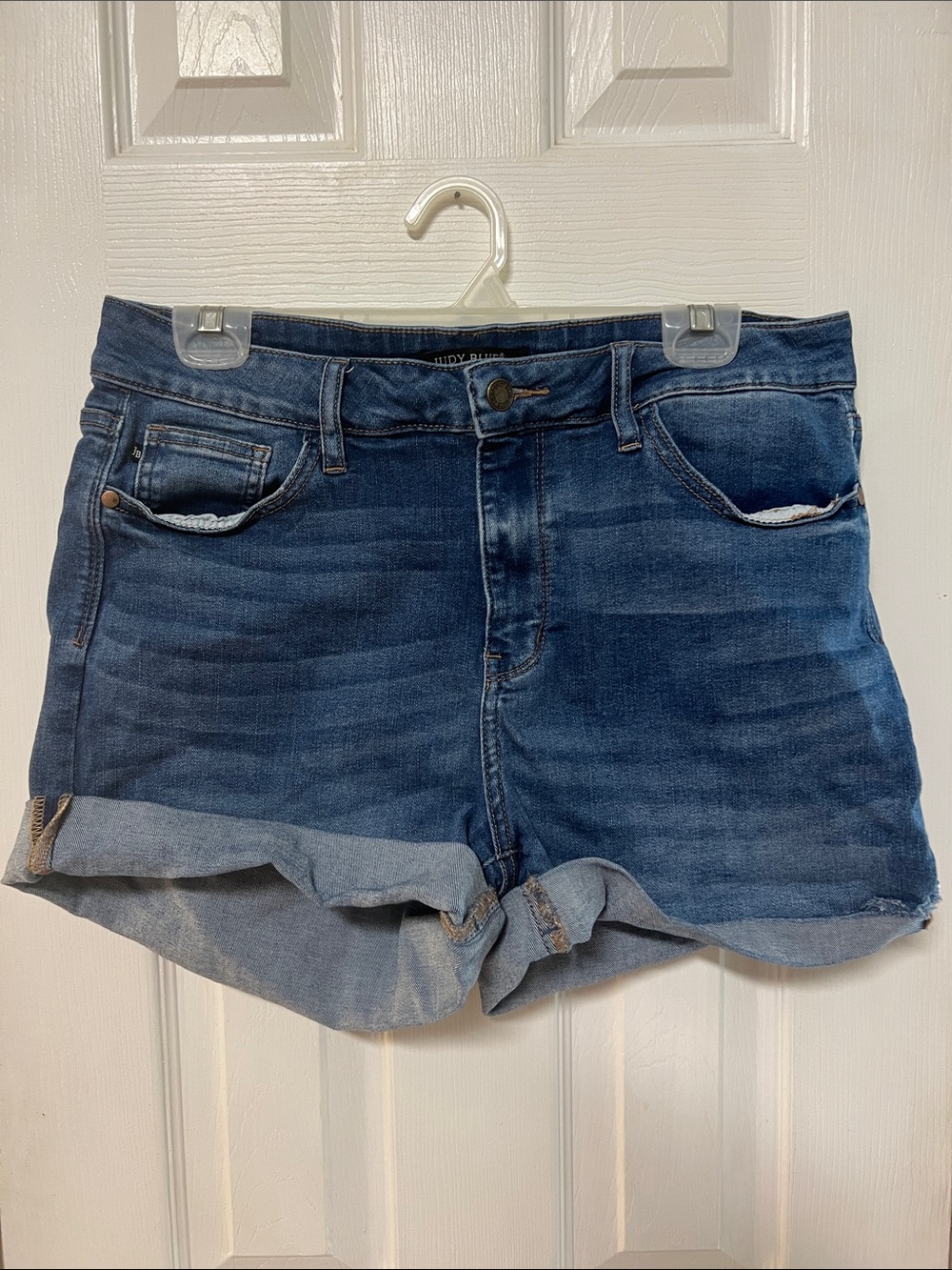 Judy Blue Dark Blue Stretch Denim Shorts
